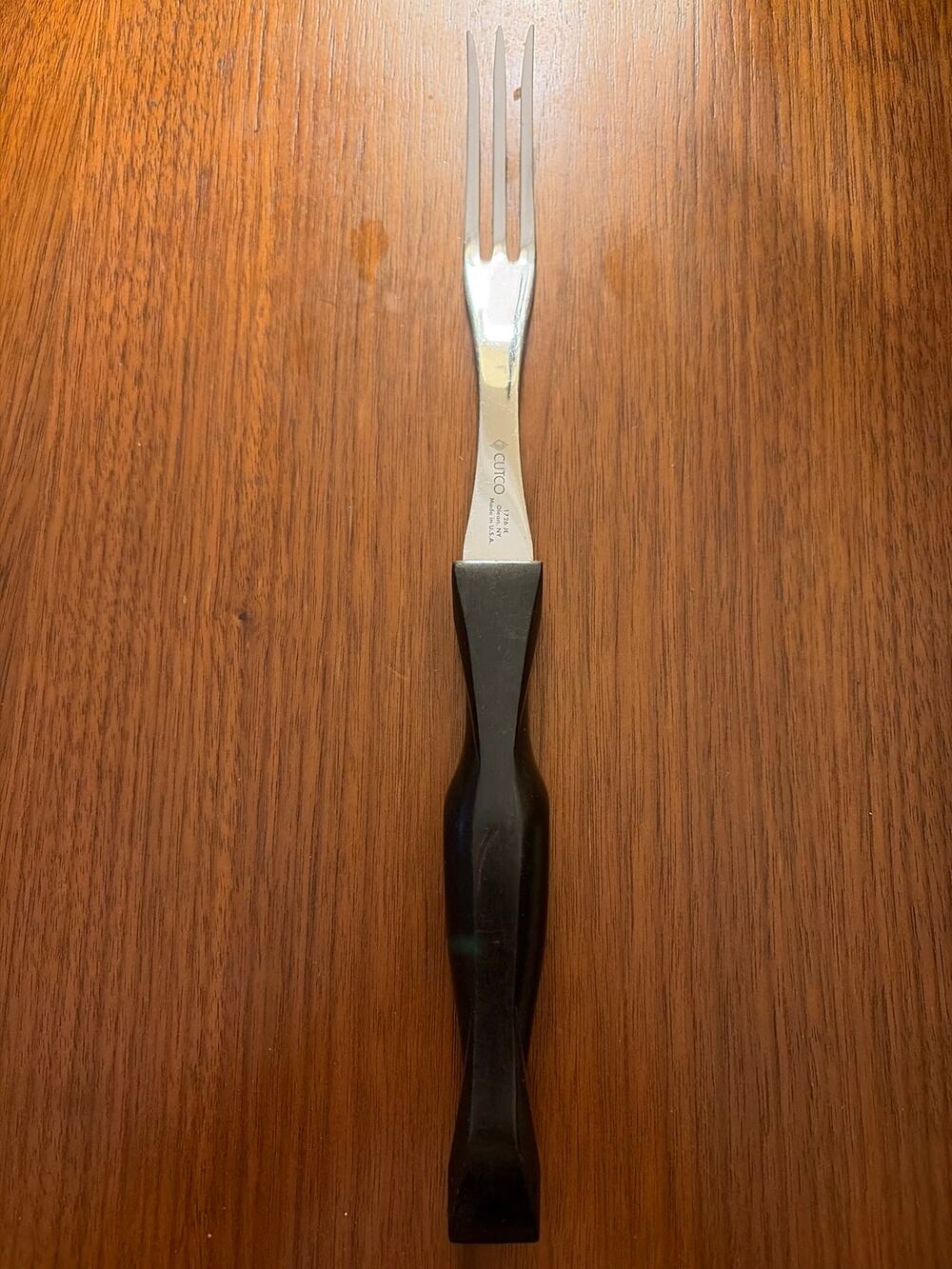 Cutco 1726 Meat Turning Fork Classic Brown Handle USA